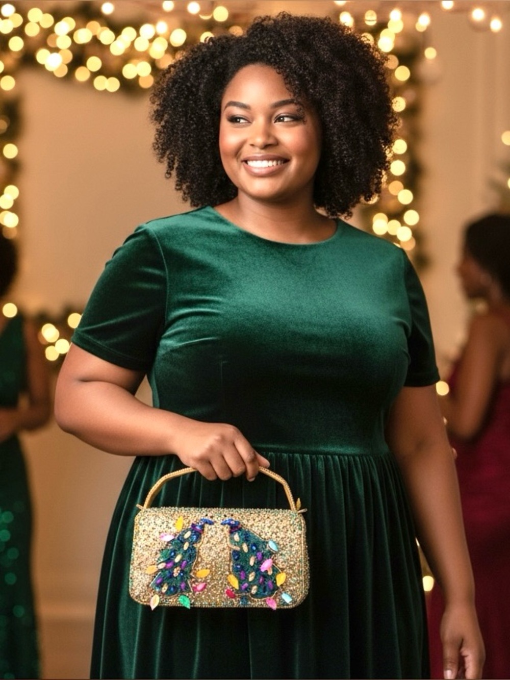 Sassy Jones Flamboyant Farah Beaded Peacock Clutch